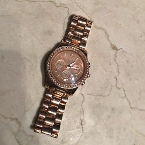 Rose Gold MK Watch